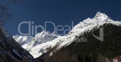 Panorama Caucasus Mountains