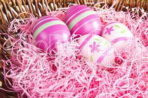 Pink easter eggs