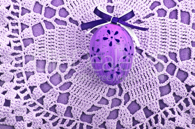 Purple easter egg