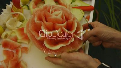 HD1080p25 Watermelon carving