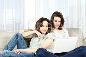 Couple With Laptop