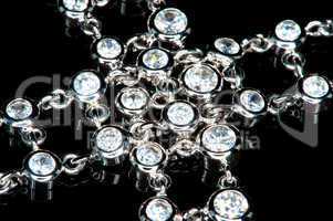 A diamond necklace (macro)