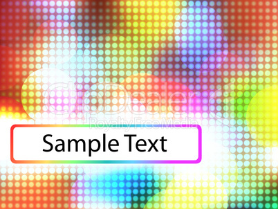 Colorful defocus light halftone background