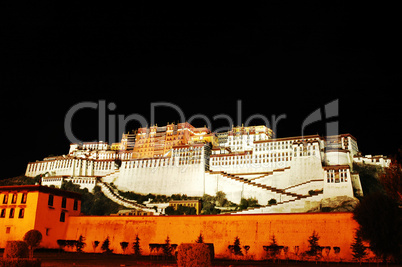 Night scenes of the Potala Palace