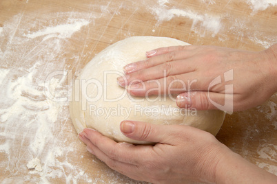 Kneading dough