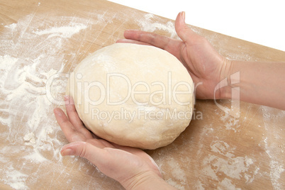 Kneading dough