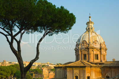 Panoramic view of Rome