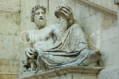 Statue of Tiber, Capitoline museum, Rome