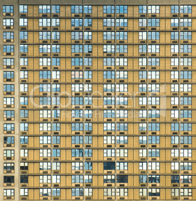 windows of office buildings