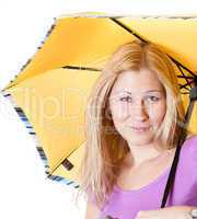 Portrait of a girl with an umbrella