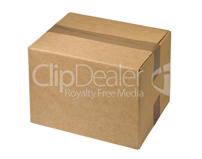 sealed  cardboard  box