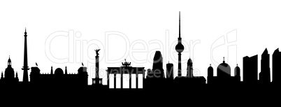 Berlin Silhouette Abstract