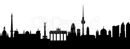Berlin Silhouette Abstract