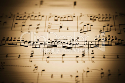 music sheet