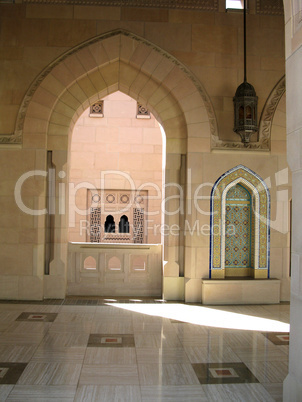 Sultan Qaboos Moschee - Innenhof