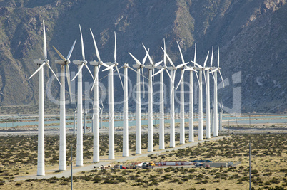 Dramatic Wind Turbine Farm