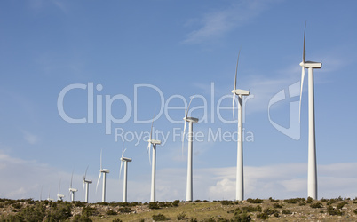 Dramatic Wind Turbine Farm