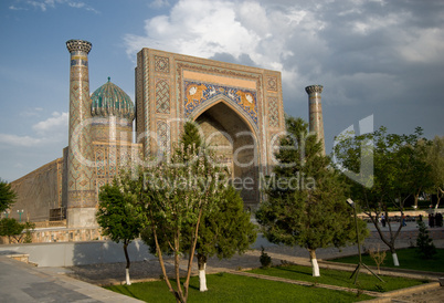 Minarets of Registan, Samarkand, Uzbekistan