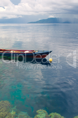 Traditional indonesian fishing boat, Banda islands