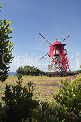 Red windmill