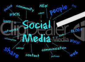 Social Media - Blackboard blue