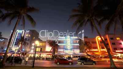 Miami Beach Ocean Drive Zeitraffer