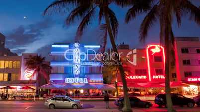 Miami Beach Ocean Drive Zeitraffer