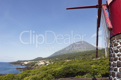 Red windmill