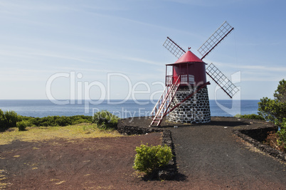 Red windmill