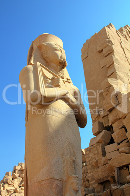 Ramses II - egypt pharaoh in Karnak temple