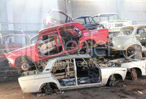 cars is returned for recycling as scrap metal