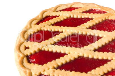 pie with cherry jam