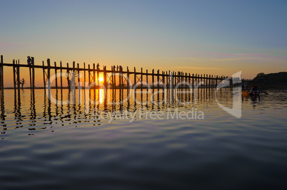 U Bein bridge, Mandalay, Myanmar