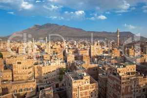 Panorama of Sanaa, Yemen