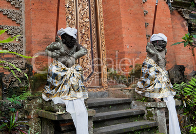 Statue of Balinese demon in Ubud