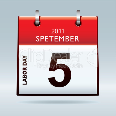 labor day calendar icon
