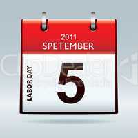 labor day calendar icon