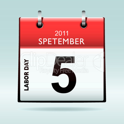 LABOR DAY calendar icon