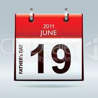 calendar icon fathers day