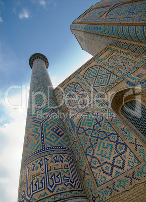 Minarets of Registan, Samarkand, Uzbekistan