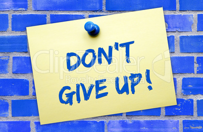 Don't give up - Motivation Concept