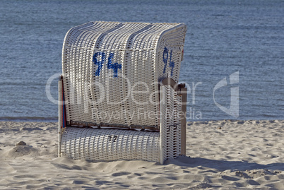 Strandkorb am Strand in Laboe