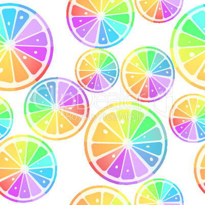 lemons in rainbow colors.eps