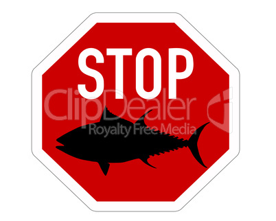 Stoppschild Thunfisch
