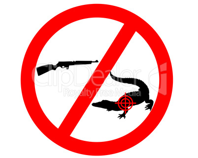 Töten Krokodile verboten