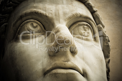 Head of emperor Constantine, Capitol, Rome