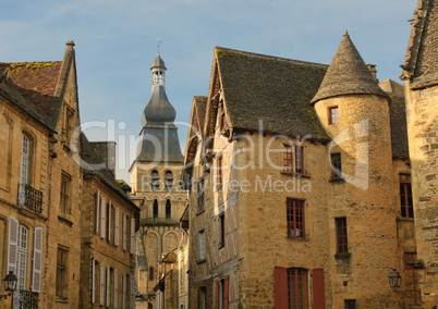 Streets of Sarlat, French medieval town