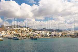 Panorama of Naxos, Cyclades, Greece