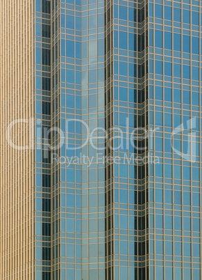 windows of office buildings