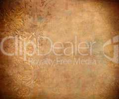 grunge floral background with space for text or image